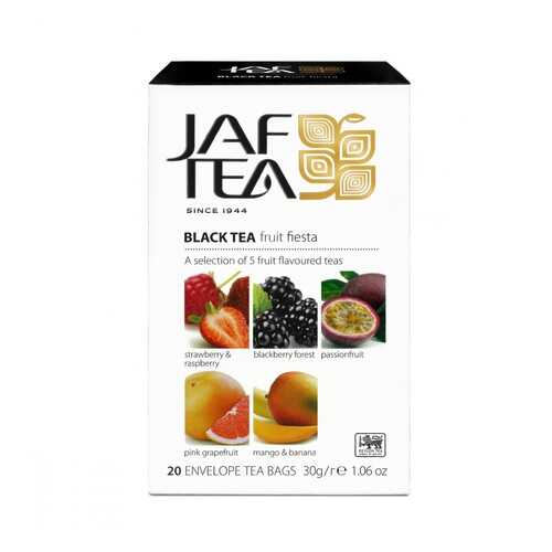 Чай Jaf Tea Fruit Fiesta черный с добавками ассорти 5 видов по 4 сашета в Дикси