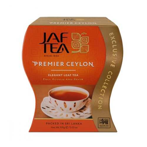 Чай Jaf Tea Premier Ceylon черный листовой FBOP 100 г в Дикси