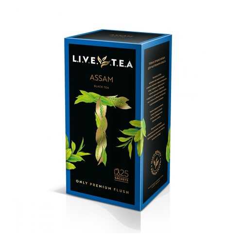 Чай Live Tea Assam черный 25 пакетиков в Дикси