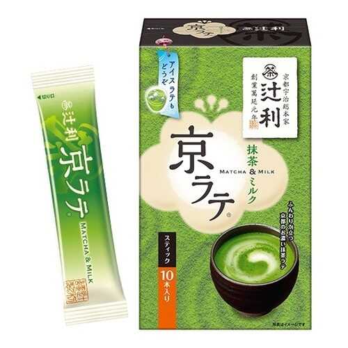 Чай матча Tsujiri латте в стиках 10 штук 140 г в Дикси