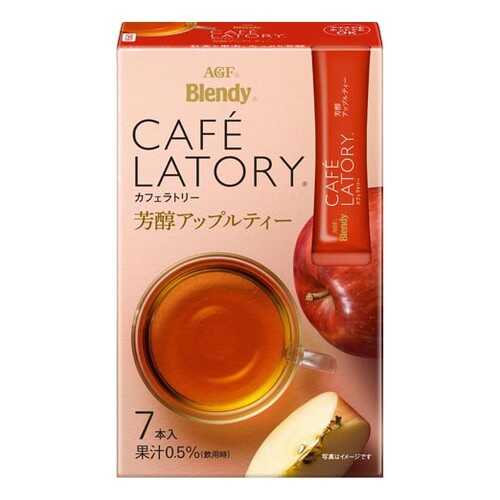 Чай растворимый AGF Cafe Latory Бленди латте яблоко в стиках 7*6.5 г в Дикси