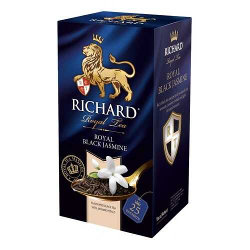 Чай Richard Royal Black Jasmine черный с жасмином 25 пакетиков в Дикси