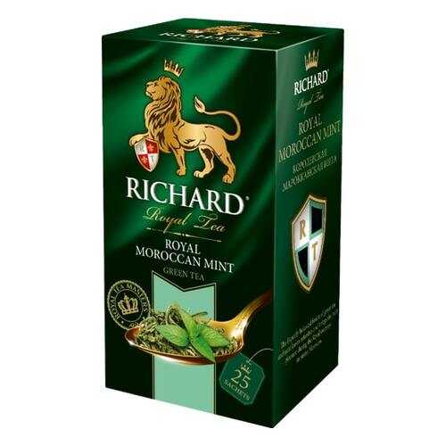 Чай Richard Royal Morrocan Mint зеленый с марроканской мятой 25 пакетиков в Дикси