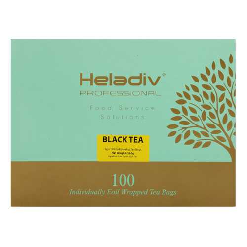 Чай в пакетиках Heladiv professional line black 100 пакетов в саше в Дикси