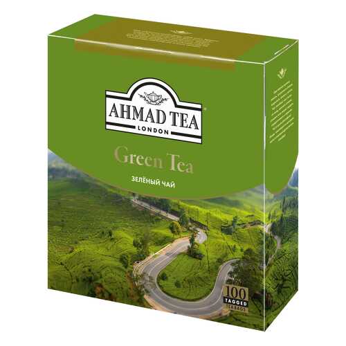 Чай зеленый Ahmad Tea 100 пакетиков в Дикси