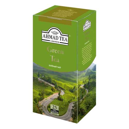 Чай зеленый Ahmad Tea 25 пакетиков в Дикси