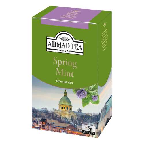 Чай зеленый Ahmad Tea spring mint 75 г в Дикси
