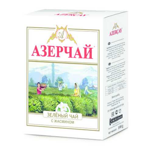 Чай зеленый Азерчай с жасмином листовой 100 г в Дикси