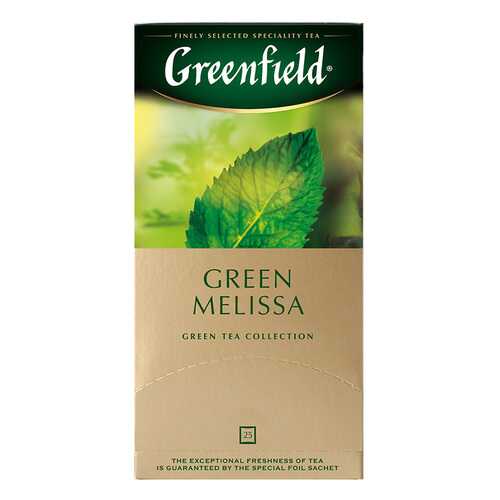 Чай зеленый Greenfield Green Melissa 25 пакетиков в Дикси