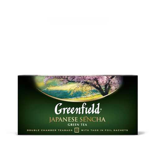 Чай зеленый Greenfield Japanese Sencha 25 пакетиков в Дикси