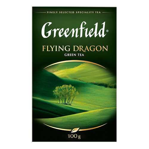 Чай зеленый листовой Greenfield Flying Dragon 100 г в Дикси