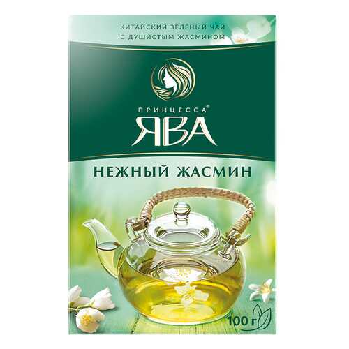 Чай зеленый листовой Принцесса Ява Нежный Жасмин 100 г в Дикси