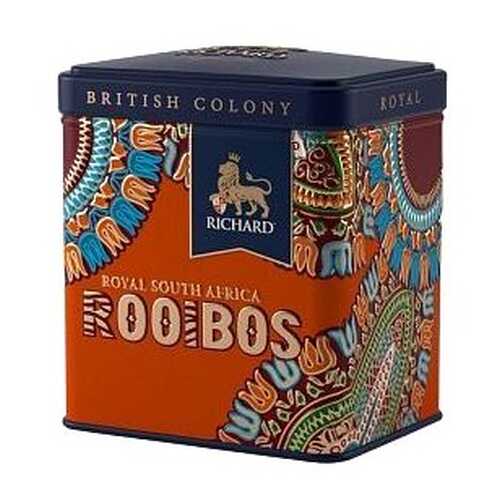 Чай зеленый листовой Richard British Colony Royal Rooibos ж/б 50 г в Дикси