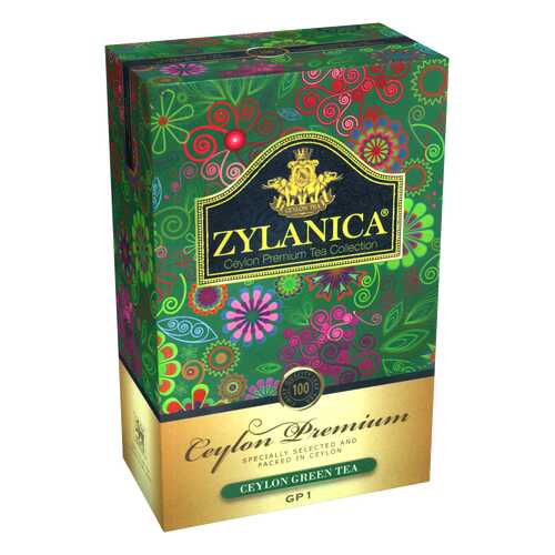 Чай зеленый листовой Zylanica ceylon premium collection 100 г в Дикси