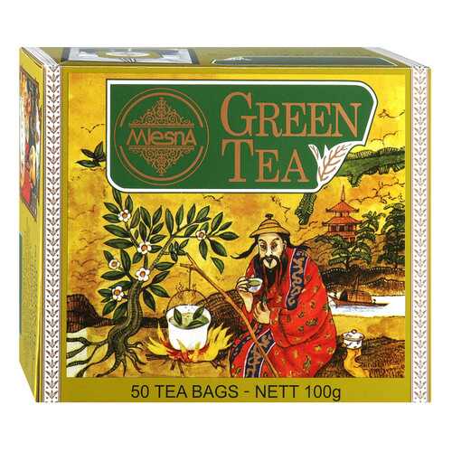 Чай зеленый Mlesna Green Tea, 50 пак*2г Шри-Ланка в Дикси