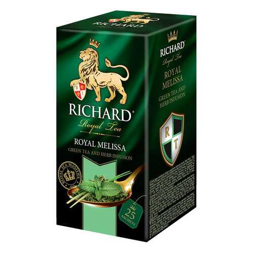 Чай зеленый Richard Royal Melissa 25 пак в Дикси