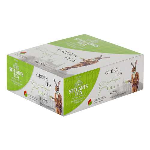 Чай зеленый Steuarts green tea royal 100 пакетиков в Дикси