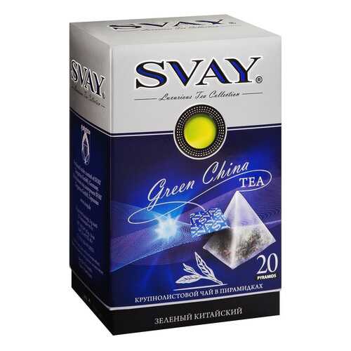 Чай зеленый Svay green china китайский 20 пакетиков в Дикси