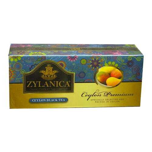 Чай Zylanica Ceylon Premium черный байховый с манго 25 пакетиков в Дикси