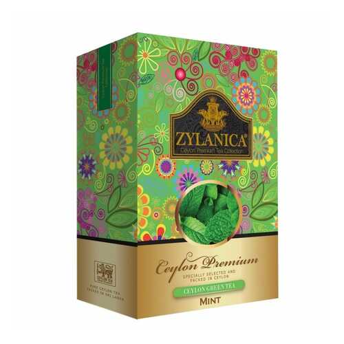 Чай Zylanica Ceylon Premium зеленый листовой с мятой 100 г в Дикси