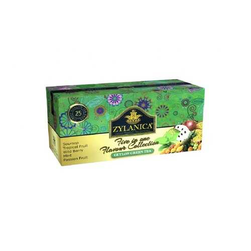 Чай Zylanica Five in one Flavour Collection зеленый ассорти 5 ароматов 25 пакетиков в Дикси
