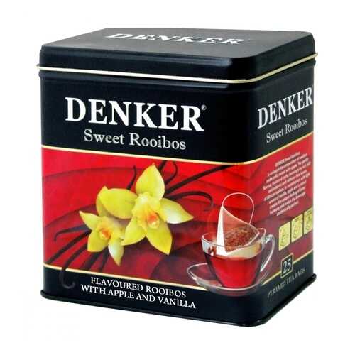 Чайный напиток Denker Sweet Roibos ройбуш с добавками 25 пирамидок в Дикси