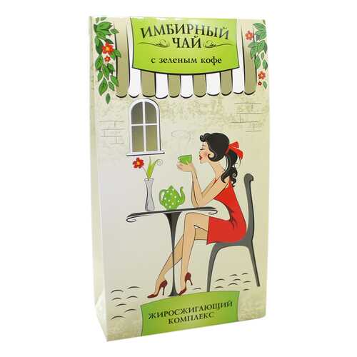 Имбирный чай Green Side c зеленым кофе 1.5 г в Дикси