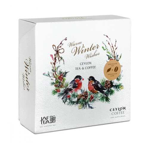Подарочный набор Jaf Tea Warm Winter Wishes чай черный листовой и кофе зерновой в Дикси