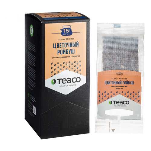 TeaCo Пакетированный травяной чай на чайник Цветочный ройбуш TEACO, 20 пак. по 4 г в Дикси