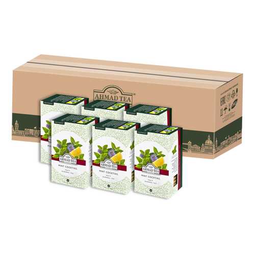 Травяной чай Ahmad Tea с мятой и лимоном Минт коктэйль, в пакетиках 20х1,5г - 6 штук в Дикси