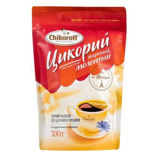 Цикорий Chikoroff жареный молотый 200 г в Дикси