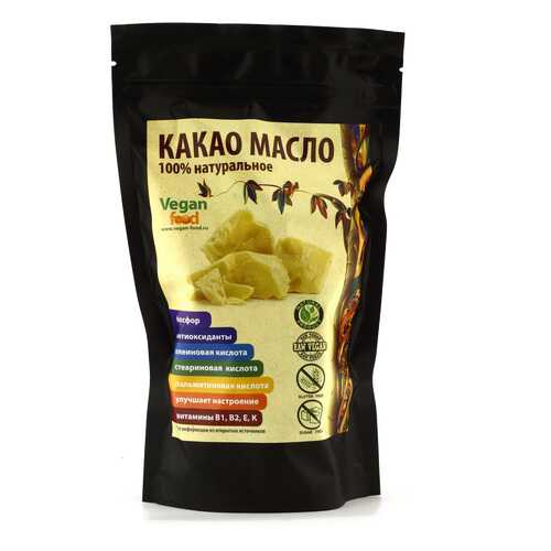 Какао-масло натуральное Vegan Food 200 г в Дикси