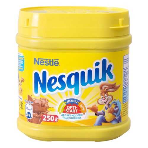 Какао-напиток Nesquik opti-start быстрорастворимый в банке 250 г в Дикси