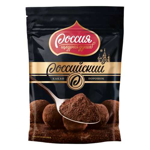 Какао-порошок Российский для приготовления десертов и напитков 100 г в Дикси