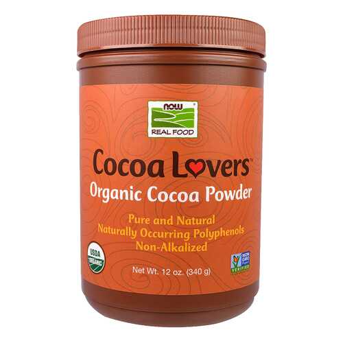 Порошок NOW Organic Cocoa Powder какао 340 г в Дикси