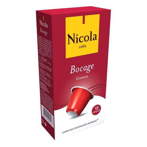 Капсулы Nicola bocage для кофемашин Nespresso 10 капсул в Дикси