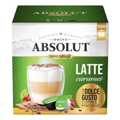 Кофе Absolut Drive Latte Caramel в капсулах для кофемашины Dolce Gusto 16 капсул в Дикси