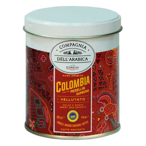 Кофе Compagnia Dell'Arabica Colombia Medellin Supremo молотый 125 г в Дикси