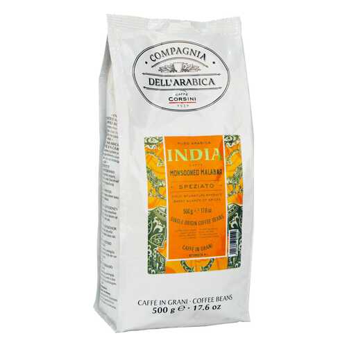 Кофе Compagnia Dell'Arabica India Monsooned Malabar в зёрнах 500 г в Дикси