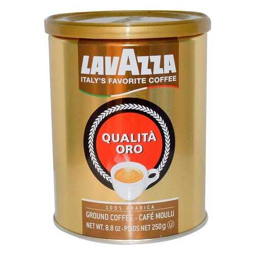 Кофе Lavazza Qualita Oro молотый в жестяной банке 250 г в Дикси