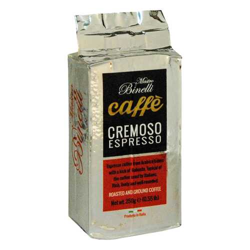 Кофе Mastro Binelli Сremoso Espresso молотый 250 г в Дикси