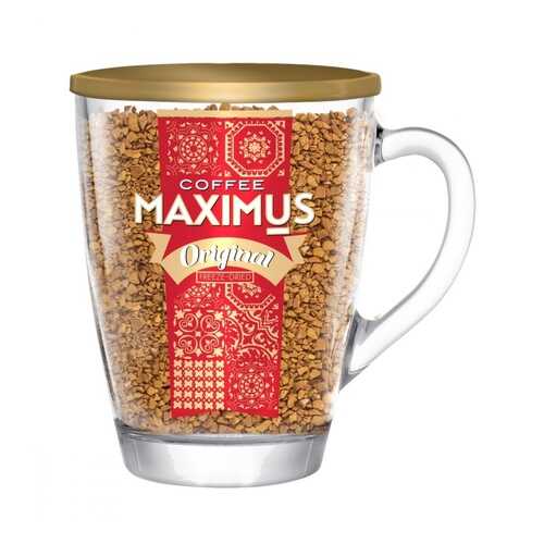 Кофе Maximus Original растворимый в стеклянной кружке 70 г в Дикси