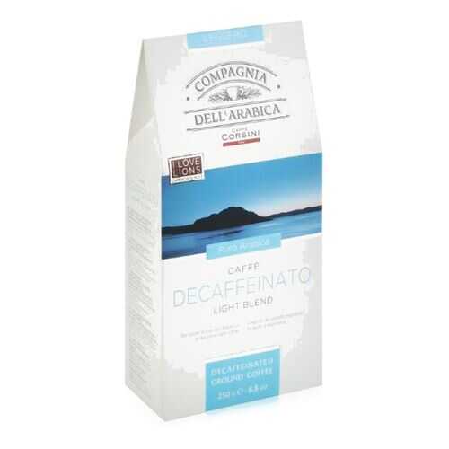 Кофе молотый Dell'Arabica Puro Arabica Decaffeinato в Дикси