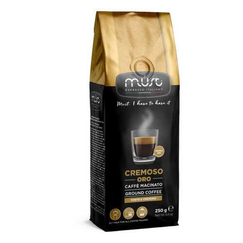 Кофе молотый Must cremoso oro 250 г в Дикси