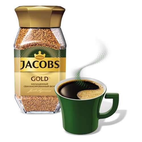 Кофе растворимый Jacobs gold 95 г в Дикси