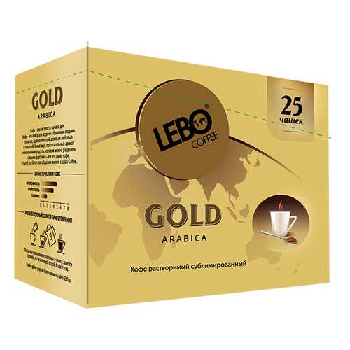 Кофе растворимый Lebo gold 2 г 25 пакетиков в Дикси