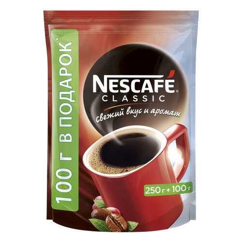 Кофе растворимый Nescafe classic пакет 350 г в Дикси