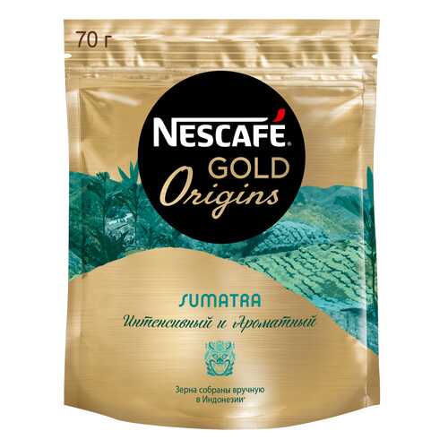 Кофе растворимый Nescafe gold origins Sumatra пакет 70 г в Дикси