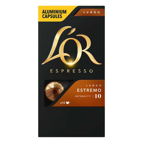 Кофе в алюминиевых капсулах L'OR Espresso Lungo Estremo 10 шт в Дикси