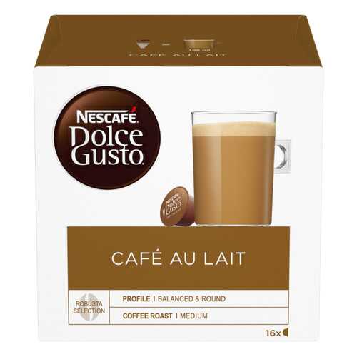 Кофе в капсулах Nescafe dolce gusto cafe au lait 16 капсул в Дикси